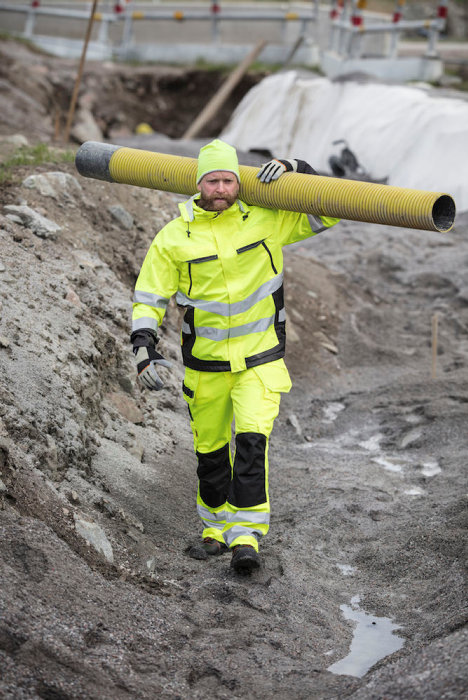 Hantverksbyxa Varsel Gul Strl. C60 Jobman Workwear